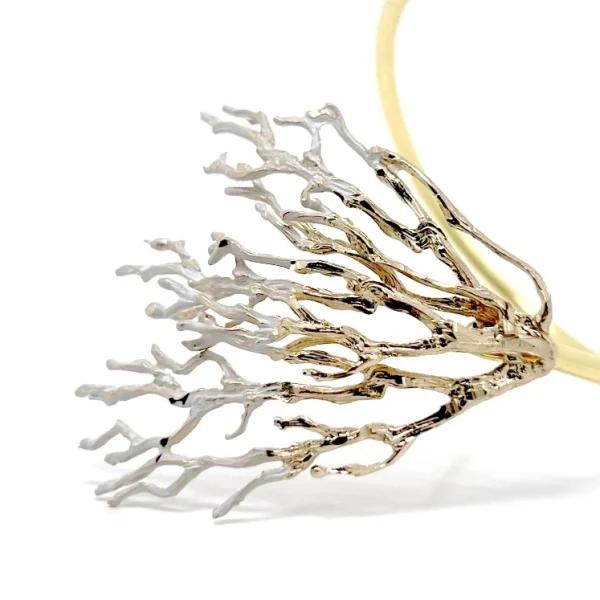 Χειροποίητο βραχιόλι από ορείχαλκο εμπνευσμένο από κοράλλια B1004