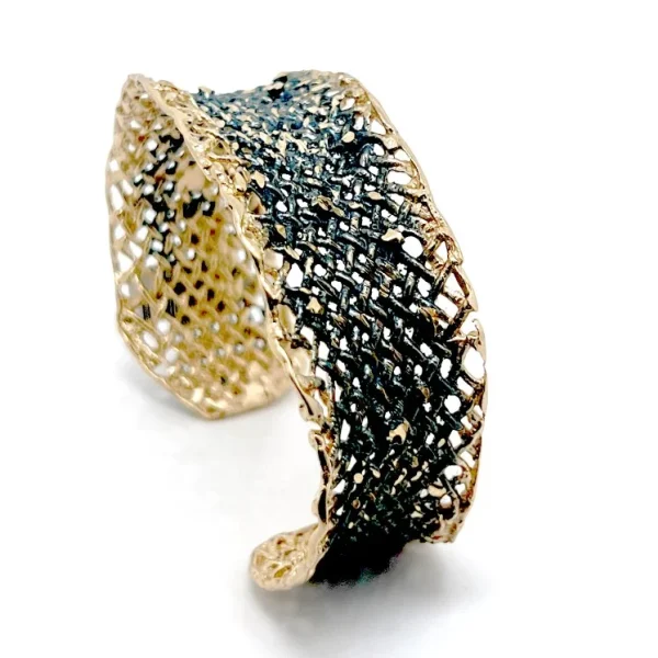 Χειροποίητο διχτυωτό βραχιόλι από ορείχαλκο B23