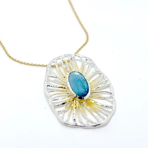 Ασημένιο Κολιέ k337oval