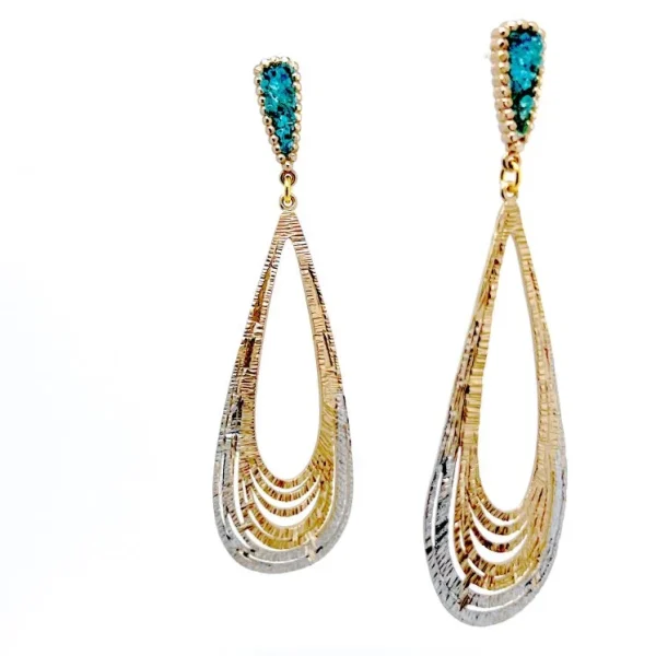 Χειροποίητα Σκουλαρίκια Eternal Elegance S1126 Geode